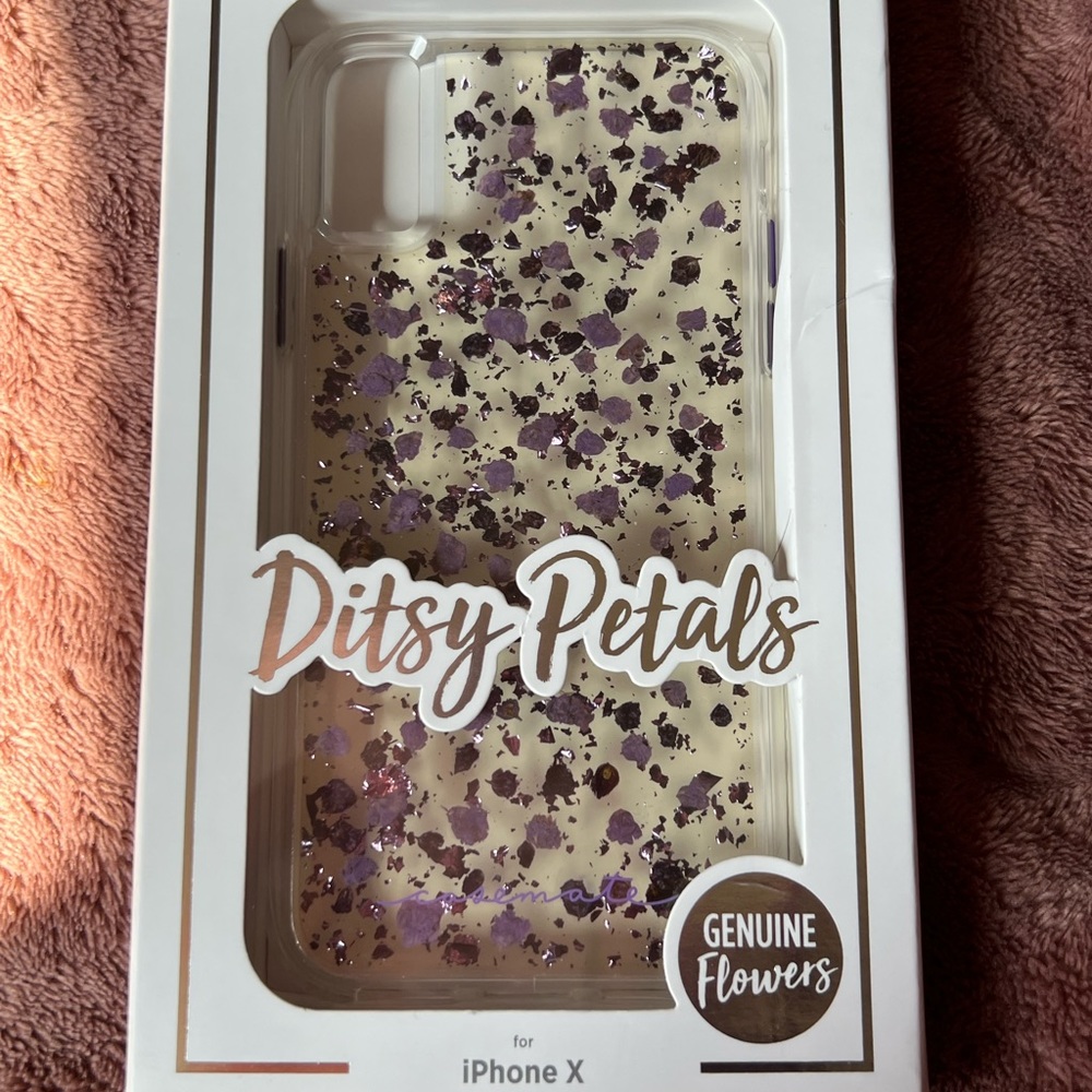 Casemate Iphone X/XS Purple Ditsy Petals Case